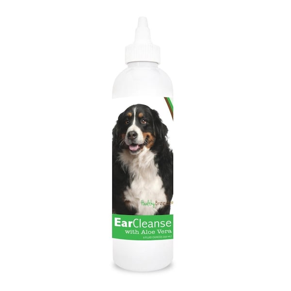Healthy Breeds 8 oz Bernese Mountain Dog Ear Cleanse with Aloe Vera Cucumber Melon 840235102427 - main